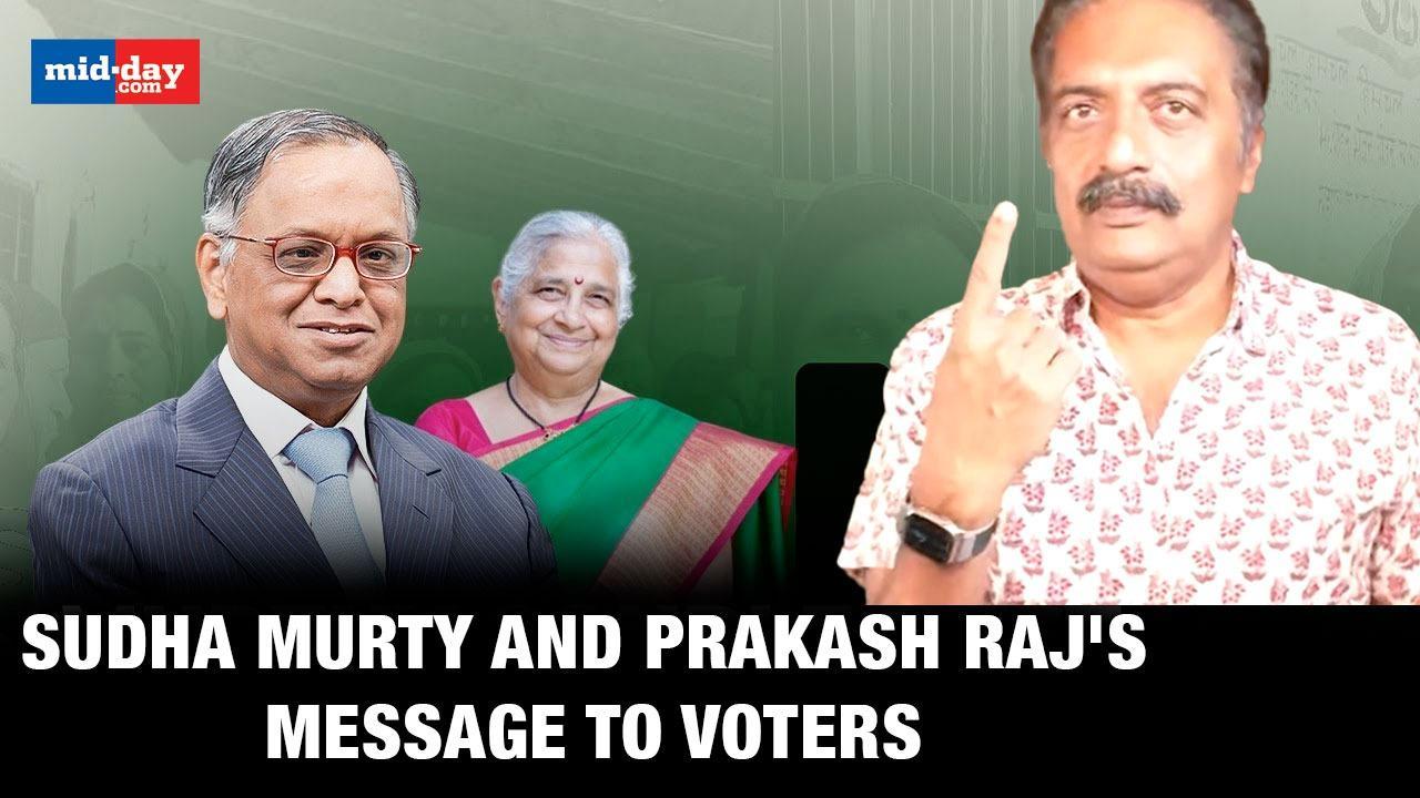 LS Polls 2024: Sudha & Narayana Murty & Actor Prakassh Raj Cast Their Votes