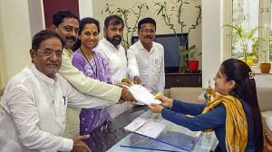 Supriya Sule files nomination for Baramati Lok Sabha election