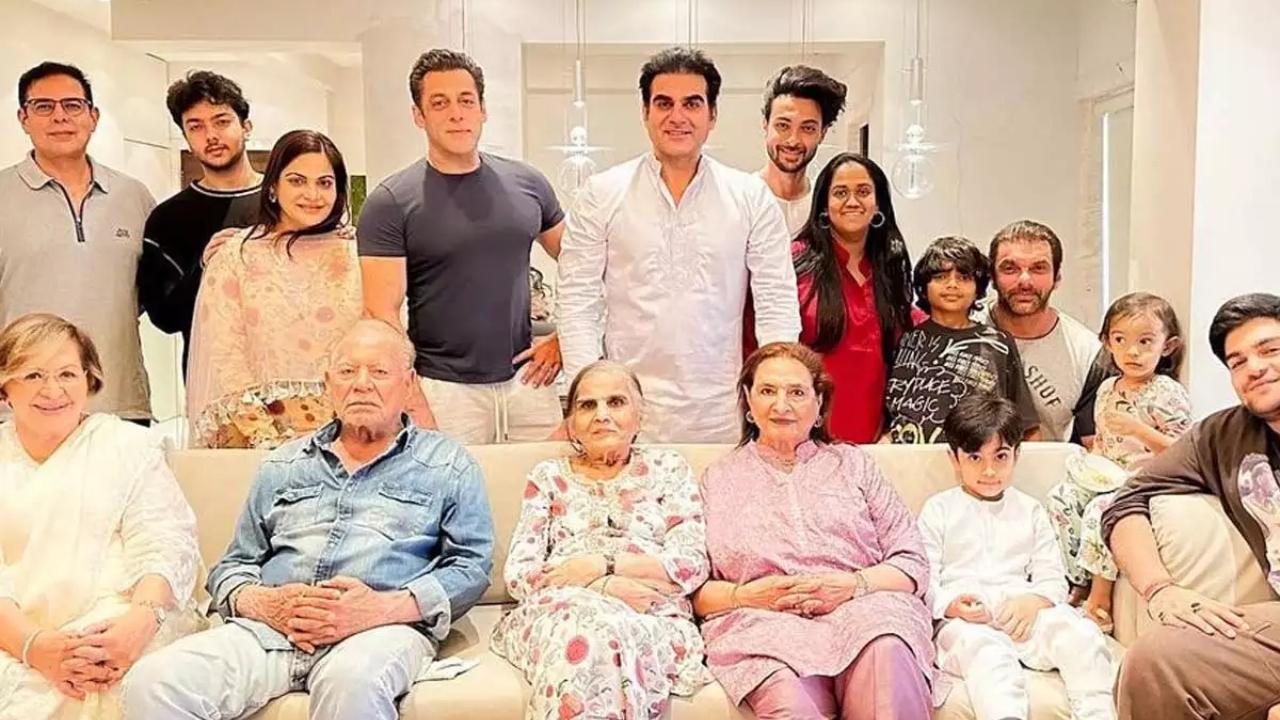Aayush Sharma with Khan family