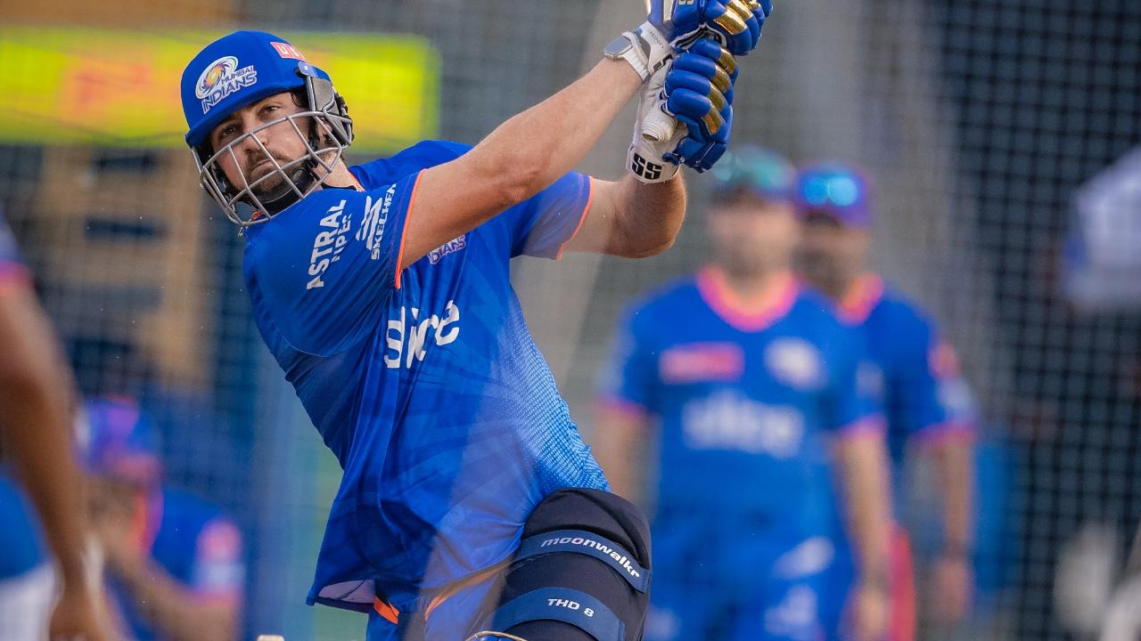 Tim David was seen hitting huge sixes during the net sessions at the Wankhede Stadium. In the IPL 2024, Tim David has been consistent for MI with the willow