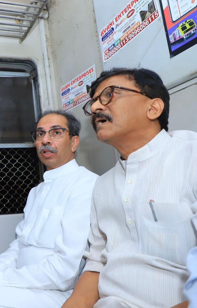 Along with Uddhav Thackeray, MP Sanjay Raut was also present