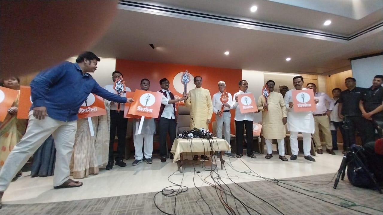 IN PHOTOS: Uddhav promotes Shiv Sena (UBT) flaming torch symbol, releases song