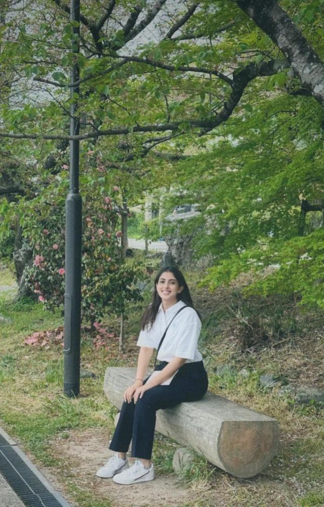 Amitabh Bachchan`s granddaughter Navya Naveli Nanda is currently in Japan for a short trip. 
