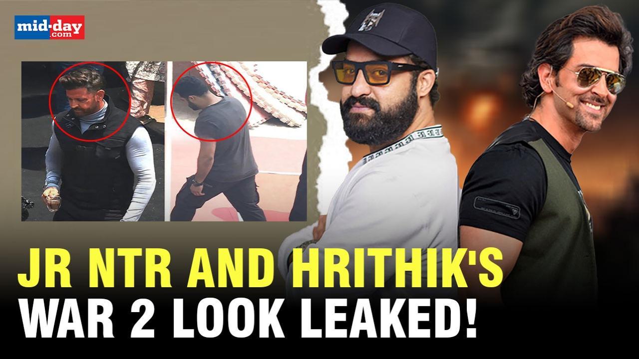 Jr NTR and Hrithik Roshan`s looks from War 2 set in Mumbai leaked 