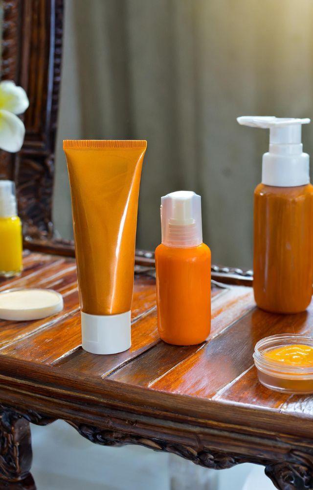 Apply sunscreen with a high SPF to all exposed skin before going outside, and reapply every two hours or after swimming or sweating
