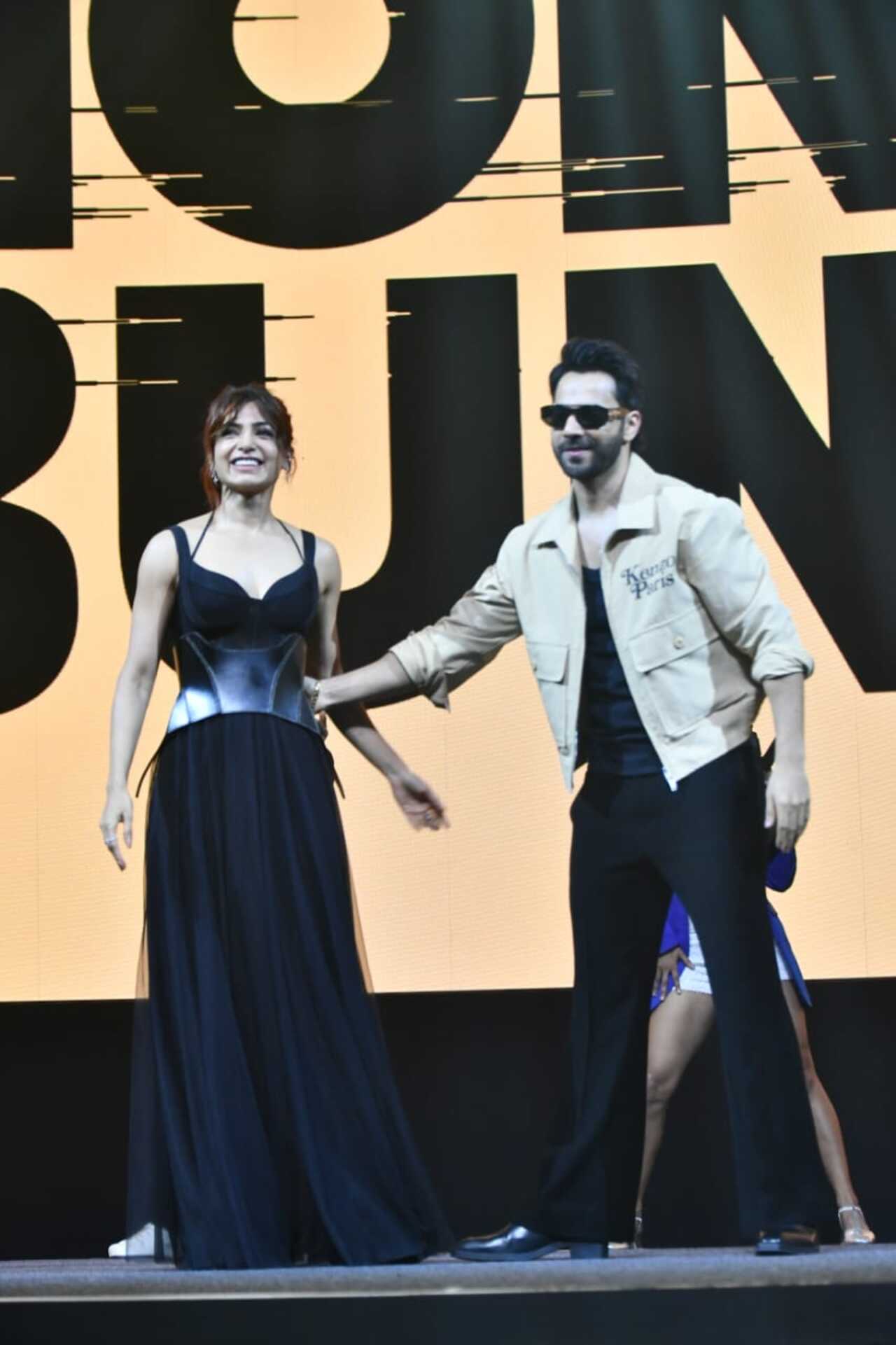 The duo who will be seen sharing screen for the first time gave a glimpse of their chemistry at the event