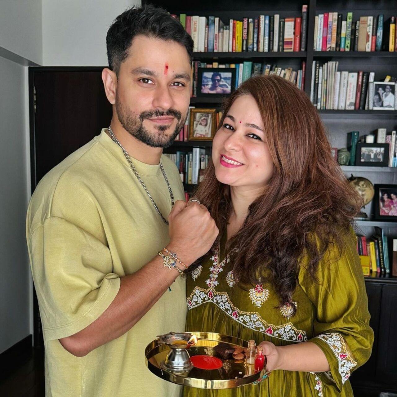 Kunal Kemmu also dropped a picture with his sister flaunting his Rakhi
