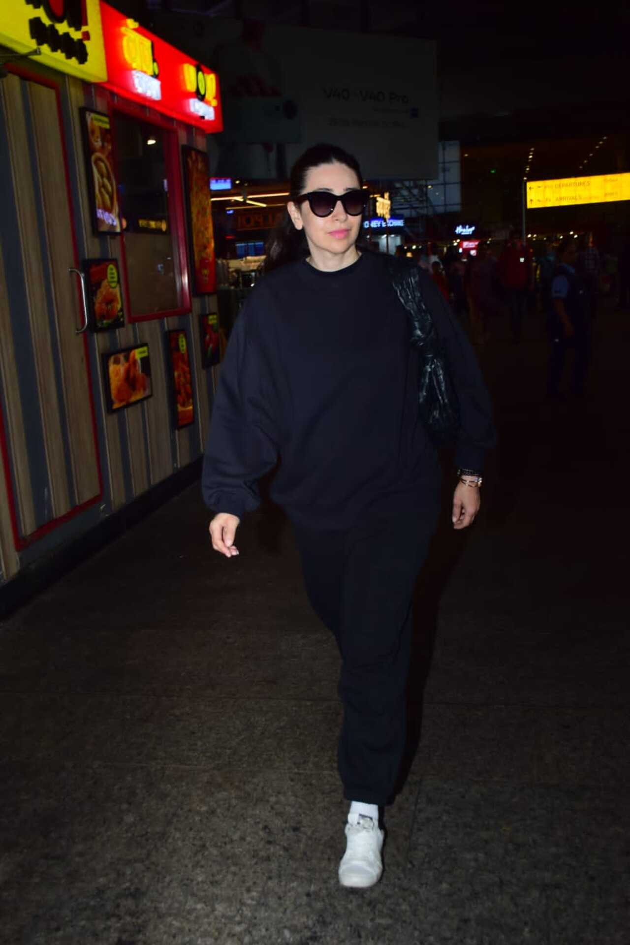 Karisma Kapoor looked stunning as always as she got papped arriving back in the city