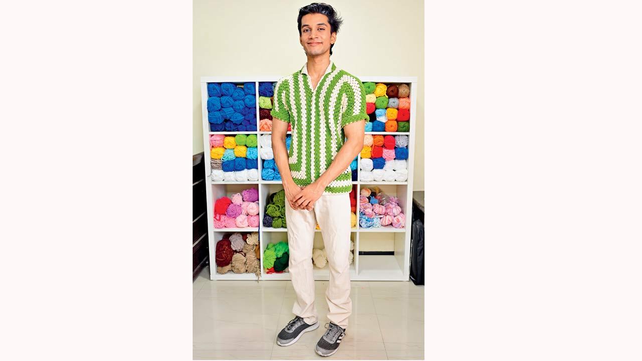 Kunal Chaurasia believes that crochet can be practiced regardless of gender. The craft has helped him battle his anxiety as well