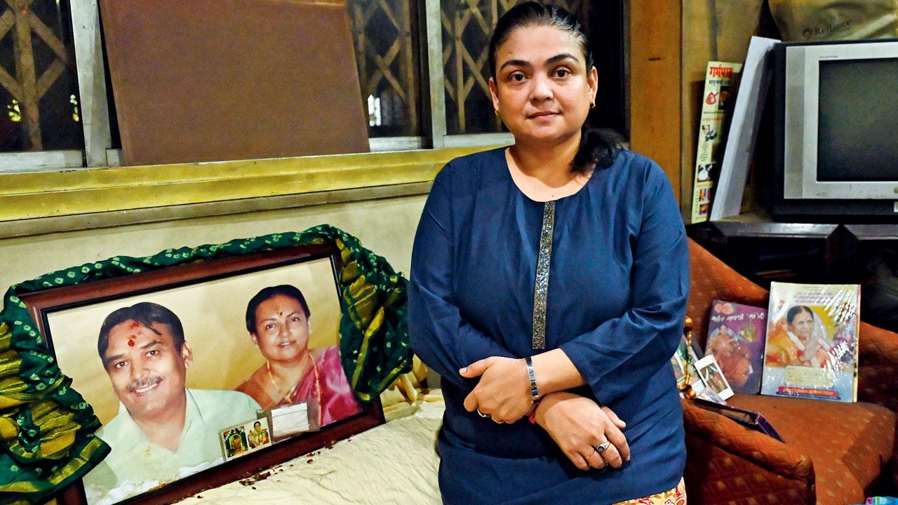 Ami Shah, who has also refused to move out, at her residence