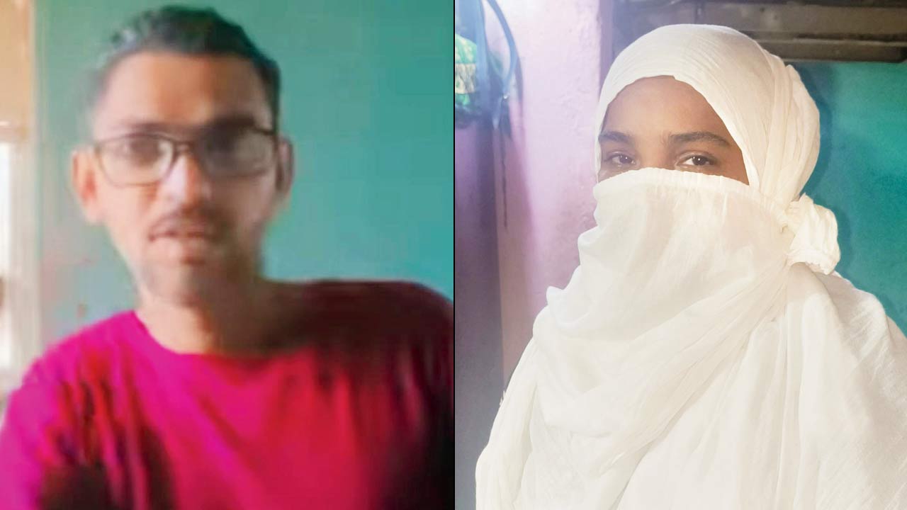 The victim Arshad Ali Shaikh and Rukshana Shaikh, his wife