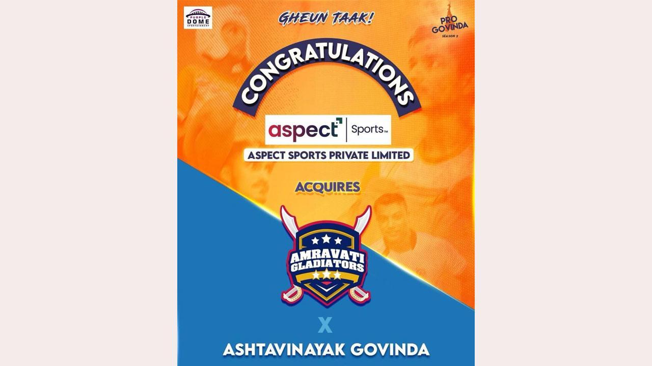 Amravati Gladiators Join Forces with Aspect Sports For Pro Govinda League