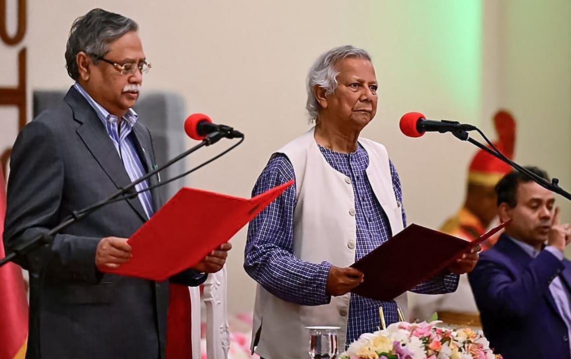 In Photos: 17 members of Bangladesh's interim govt sworn in
