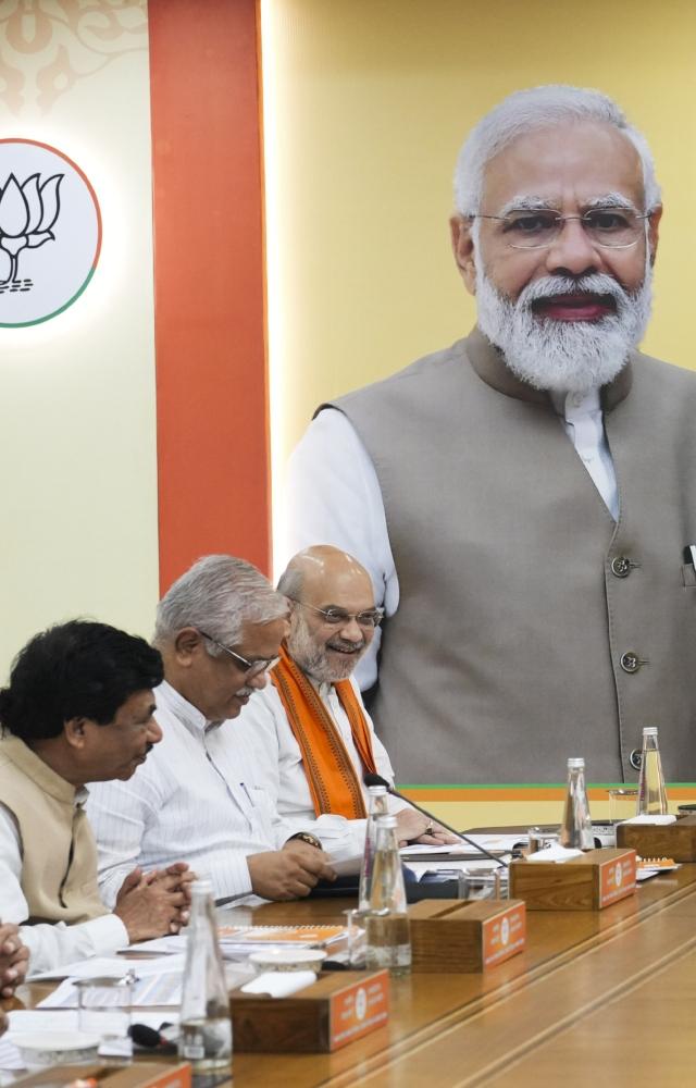 PM Modi, Home Minister Amit Shah and BJP president J P Nadda were among other CEC members who deliberated on the probable list of party nominees