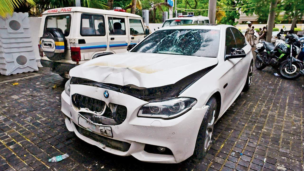 Shah’s BMW involved in the hit-and-run