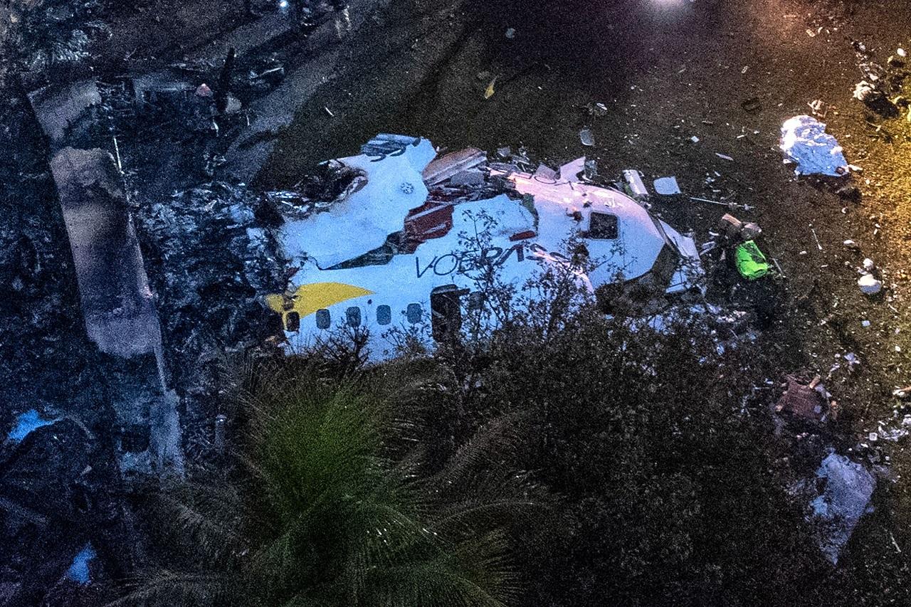 Additional footage on GloboNews earlier showed the plane plunging in a flat spin