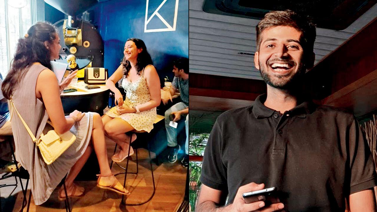 Members of the club at a Bandra cafe