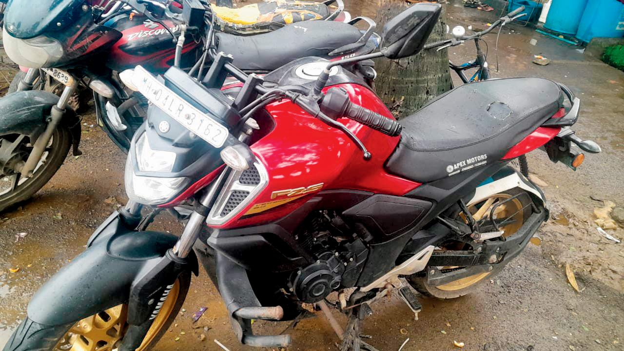 The 30-year-old’s motorcycle