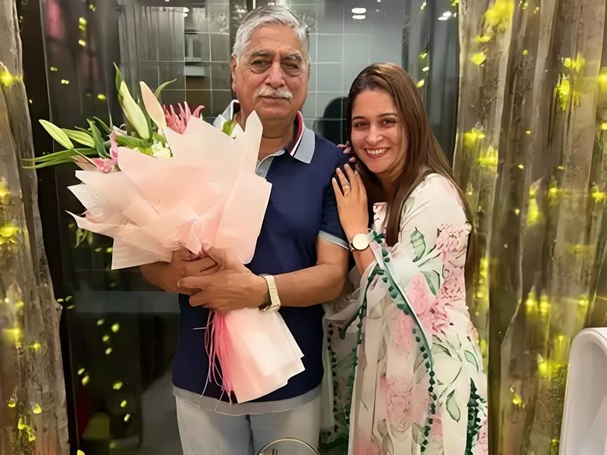 She shares a very close bond with her father, which is evident in her vlogs