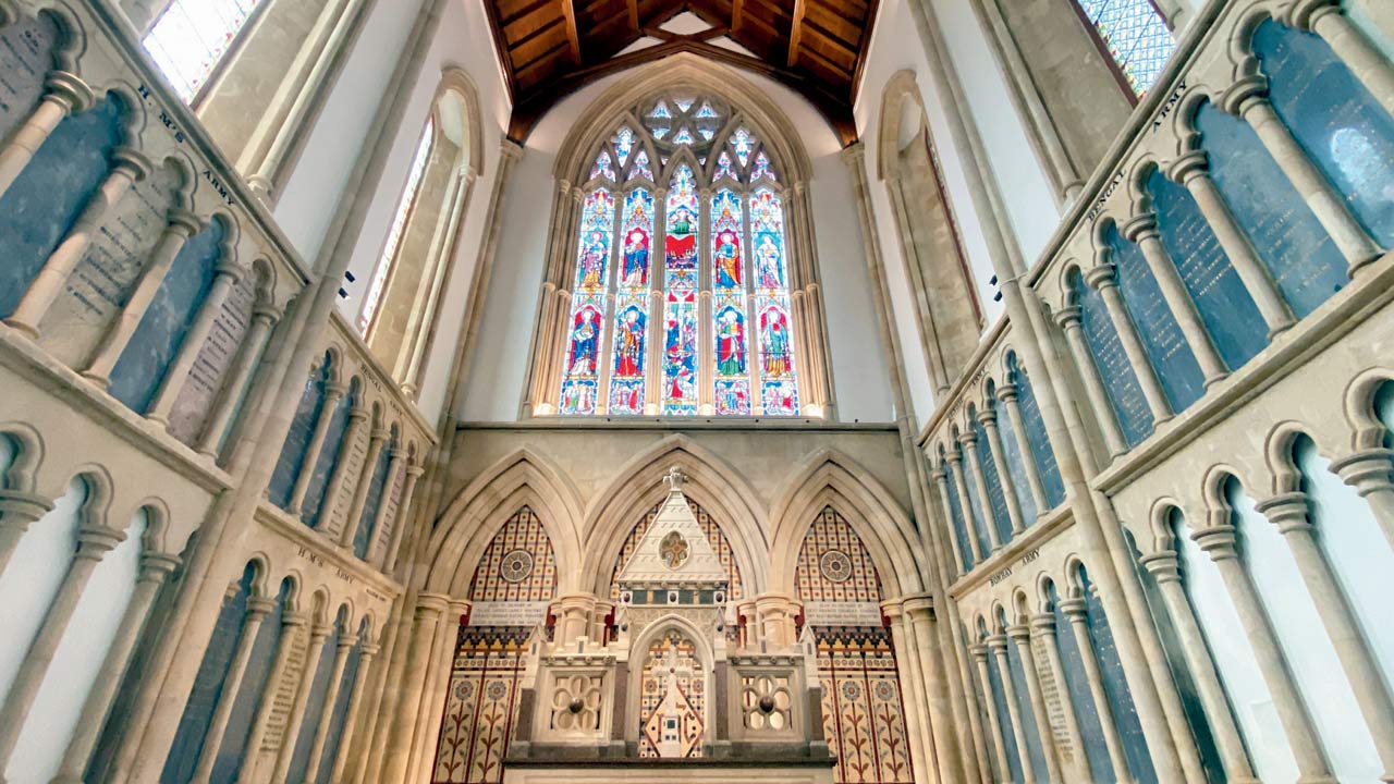 A view of the nave of the Afghan Church