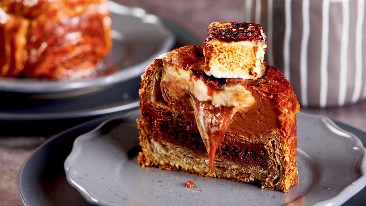 The signature croissant cake