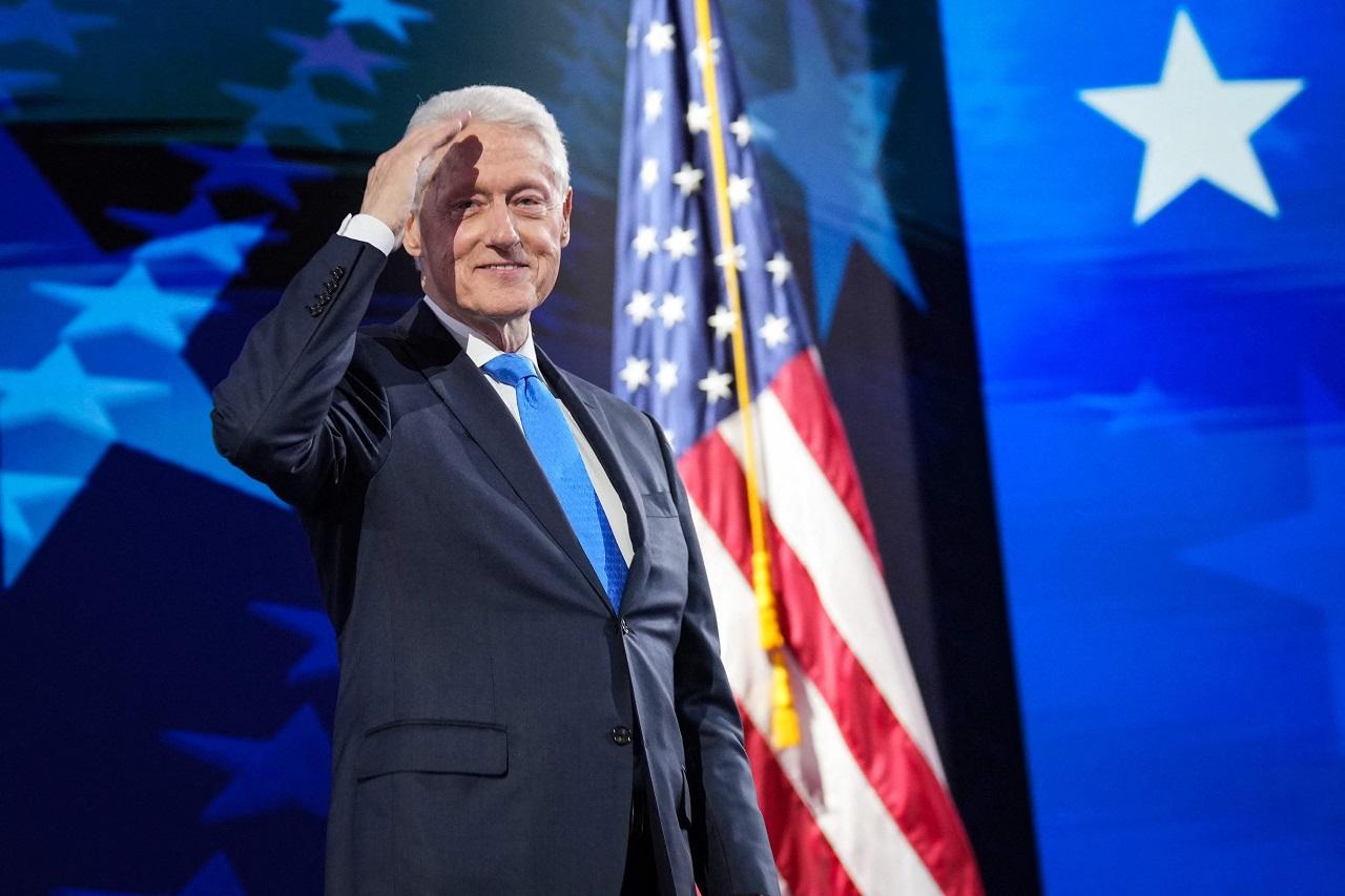 Clinton riffed on the famous 