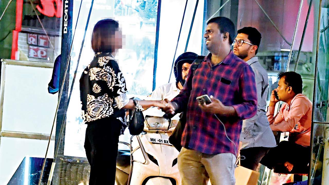 The reporter with Shivani aka Anshika at the Atria Mall in Worli on August 9. Pic/Ashish Raje