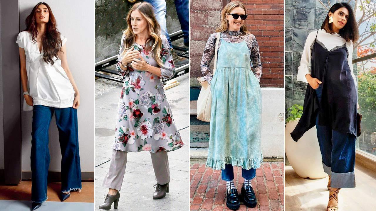 Dress over pants fashion trend makes a comeback experts share styling tips