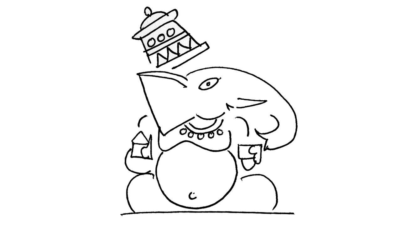 The elephant-headed Buddha