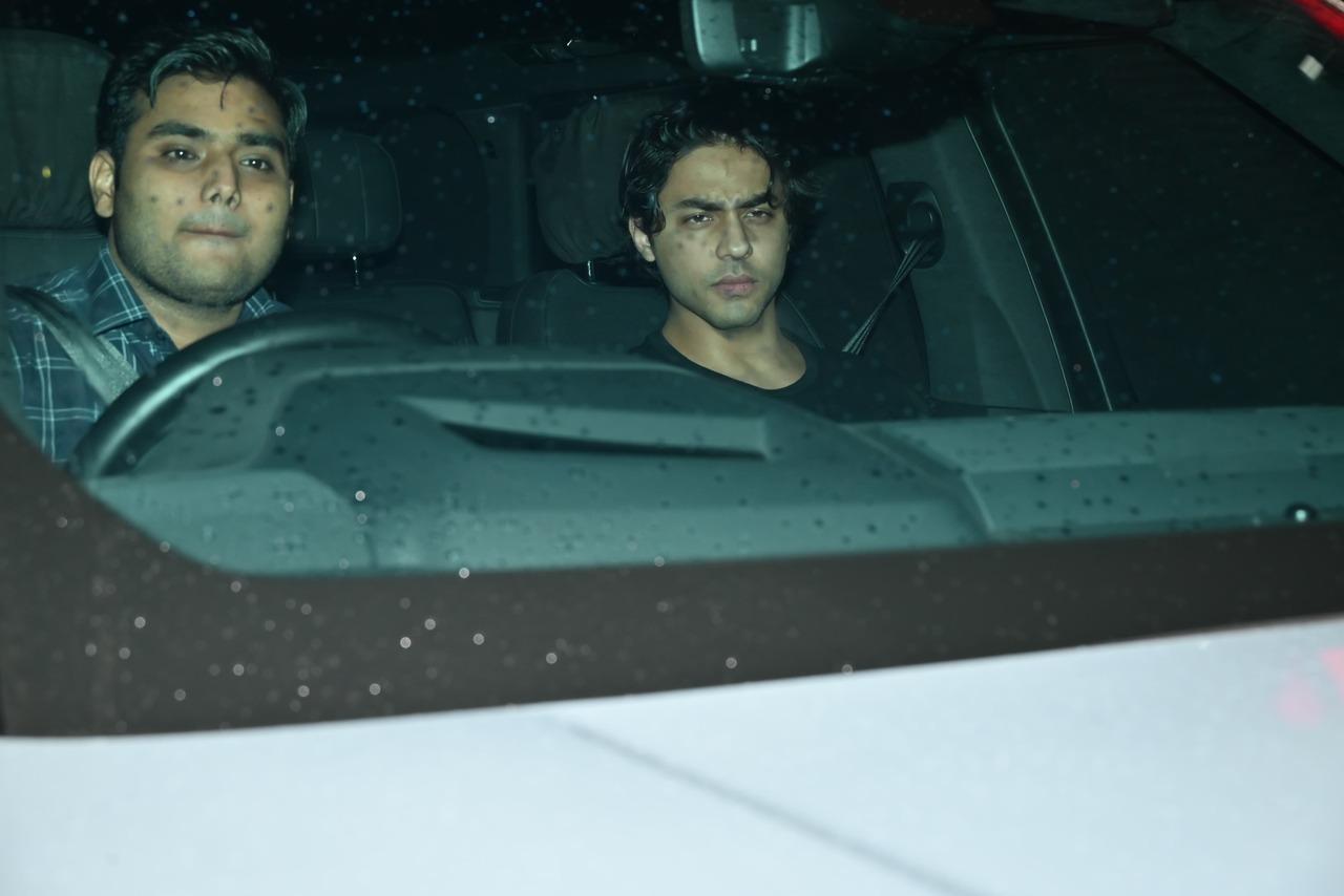 Aryan Khan was also clicked as she attended the screening of Konkana's short film