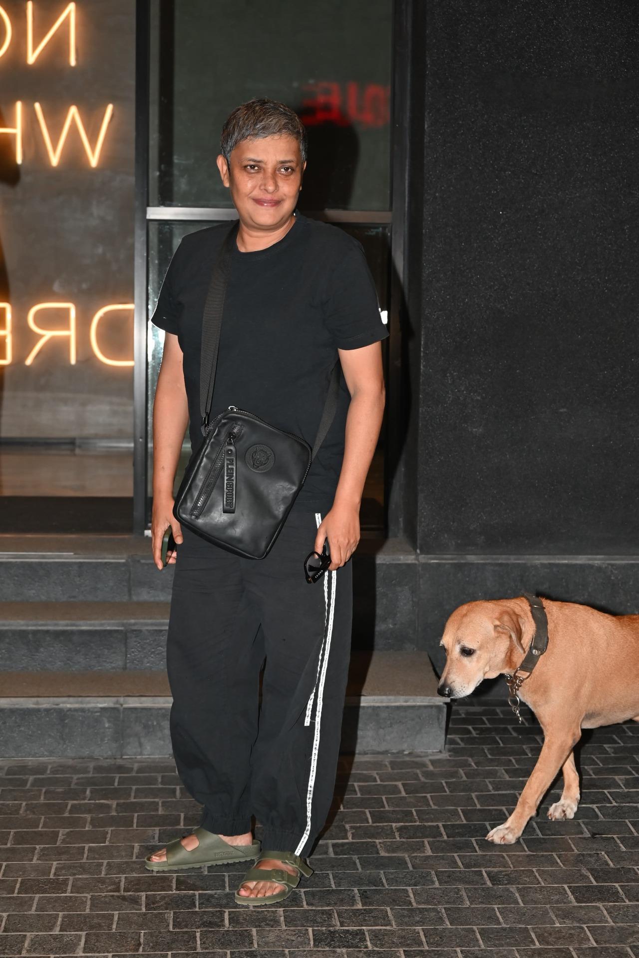 Reema Kagti, the popular script writer and filmmaker, was snapped at the screening of Chashma
