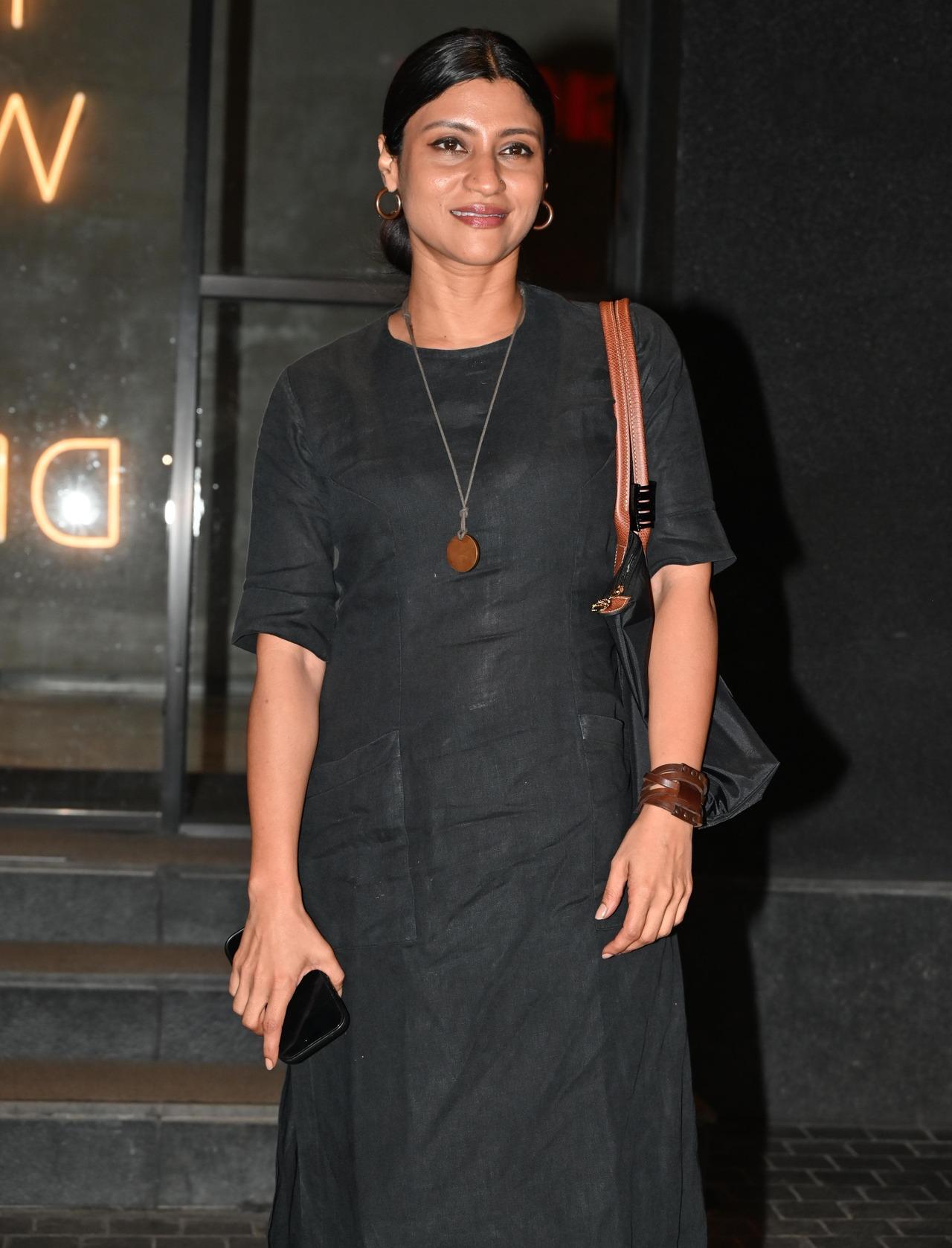 Konkana Sen Sharma attended the star-studded screening of her upcoming short film Chashma
