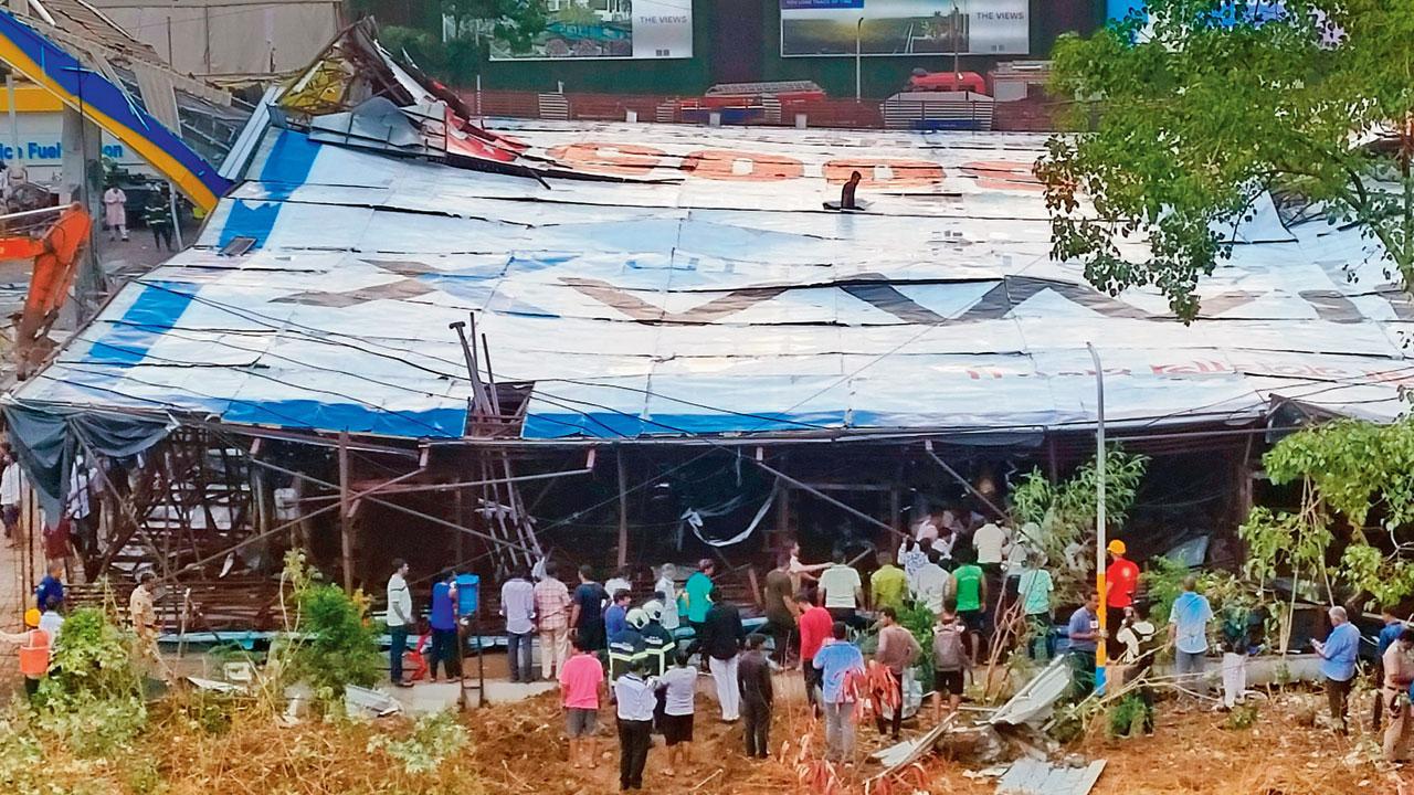 Mumbai: Wanted businessman named in Ghatkopar hoarding collapse tragedy