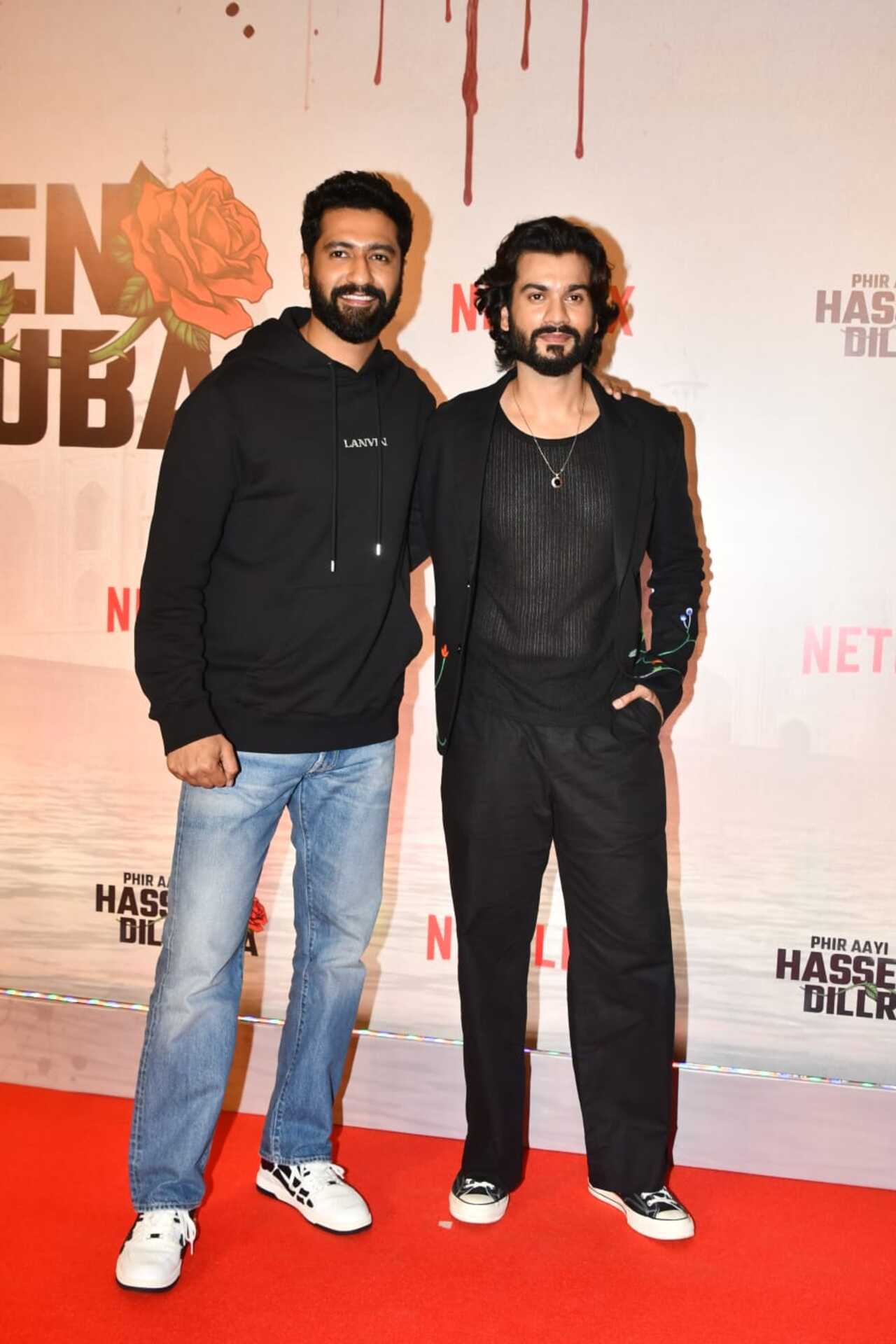 Kaushal brothers looked incredibly hot as they posed together in co-ordinated black outfits