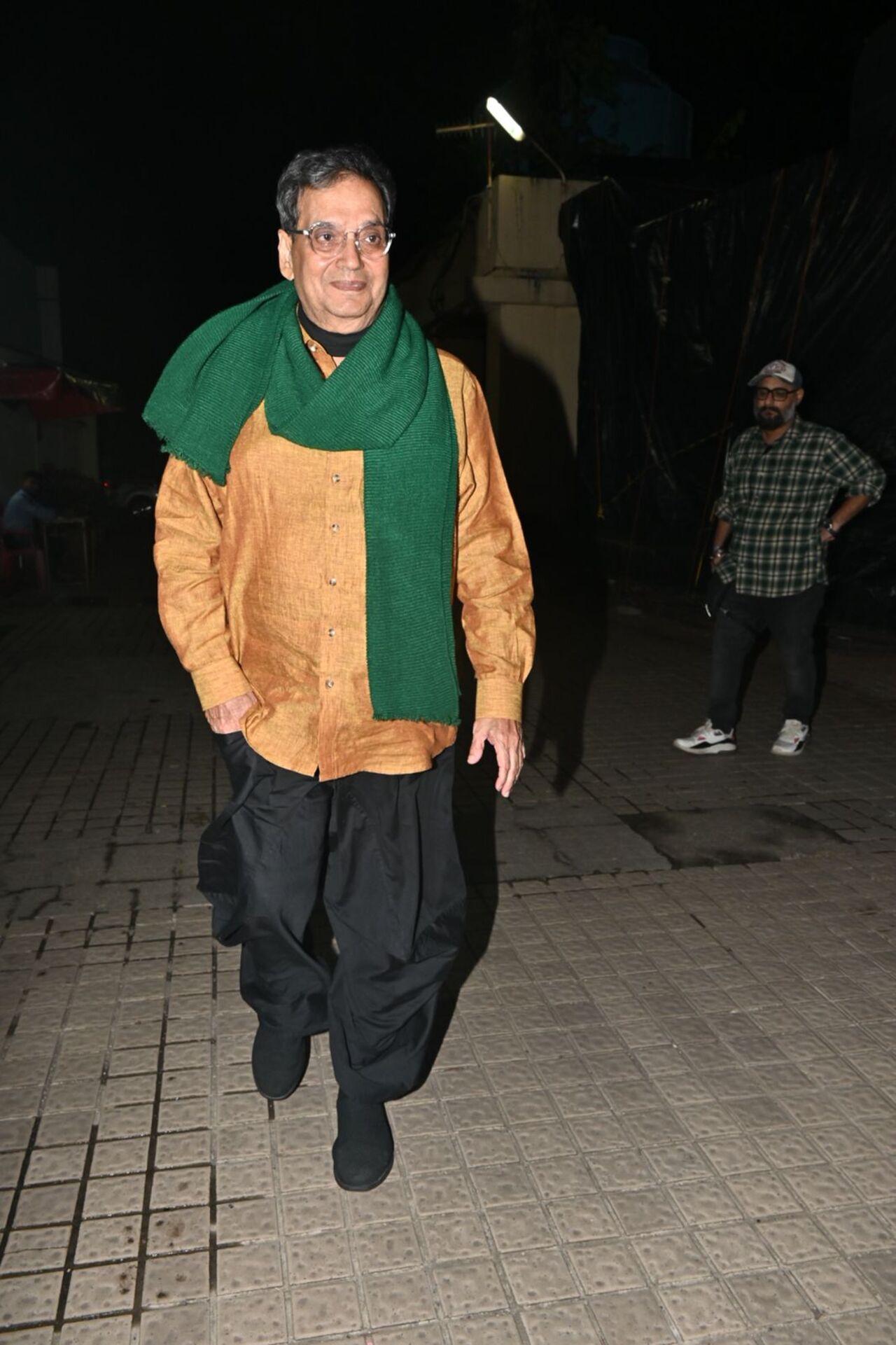 Subhash Ghai was also present at the screening