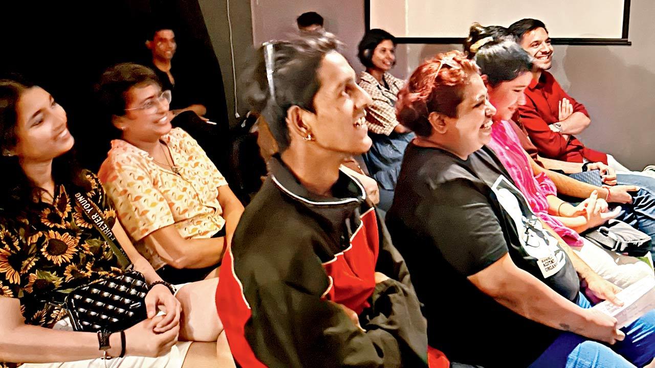 The audience at the compact Bandra venue 