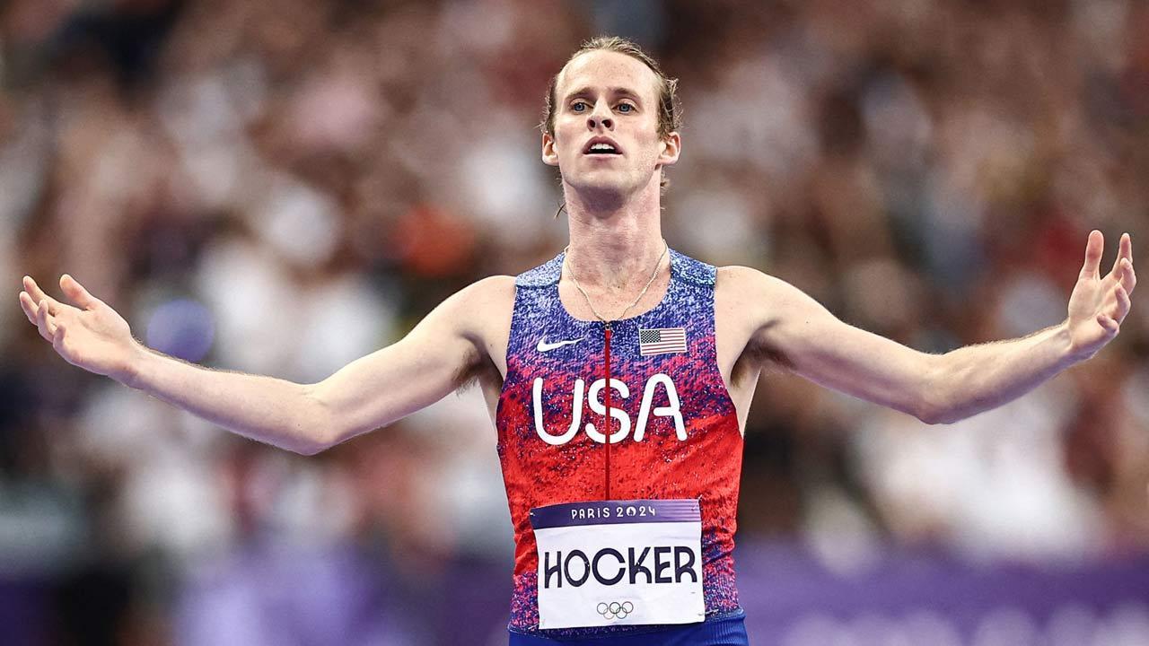 Paris Olympics 2024: Hocker wins men's 1,500m gold with Games record