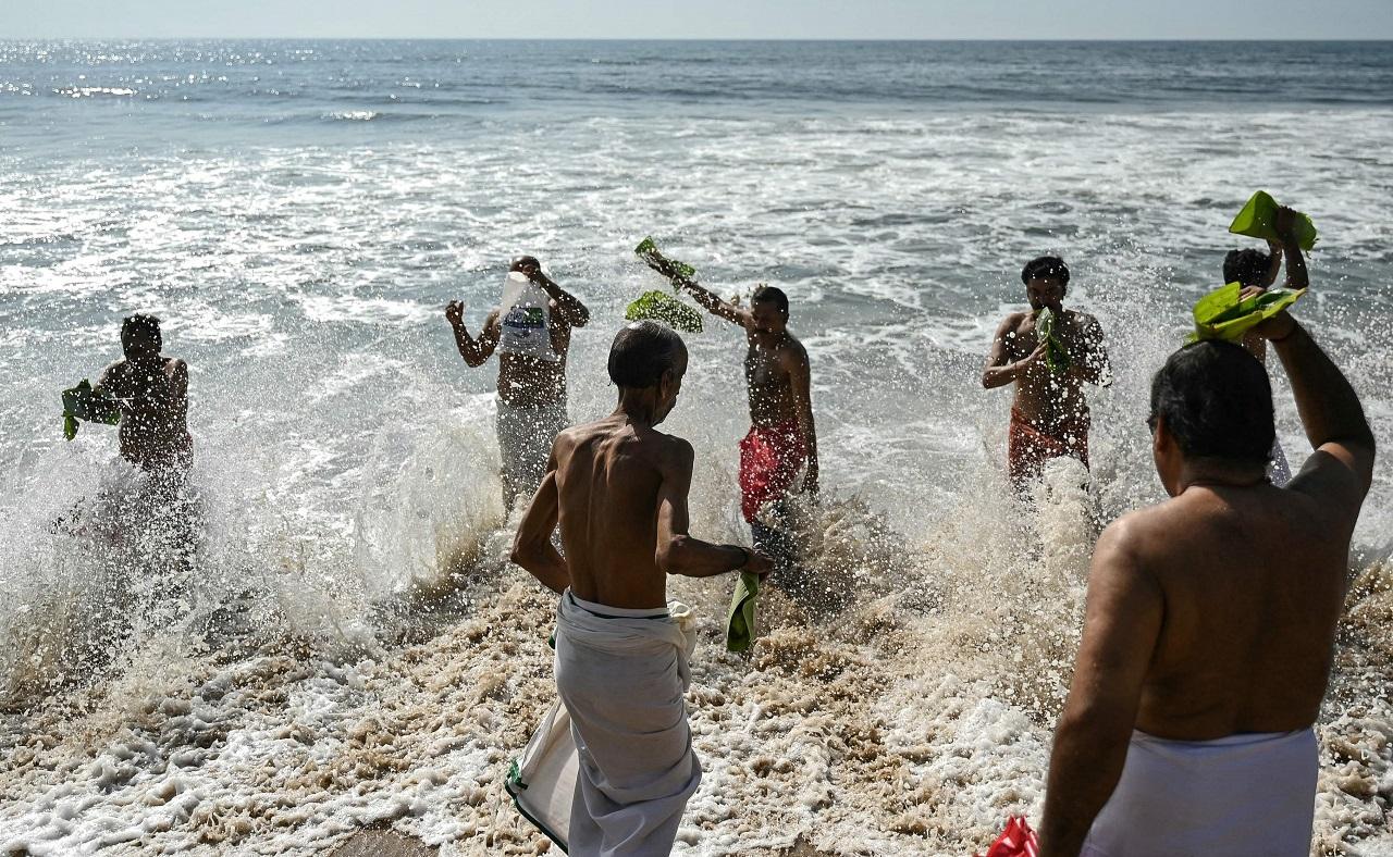 During the occasion, devotees visit temples, seashores, and river banks in southern districts of Tamil Nadu to perform rituals