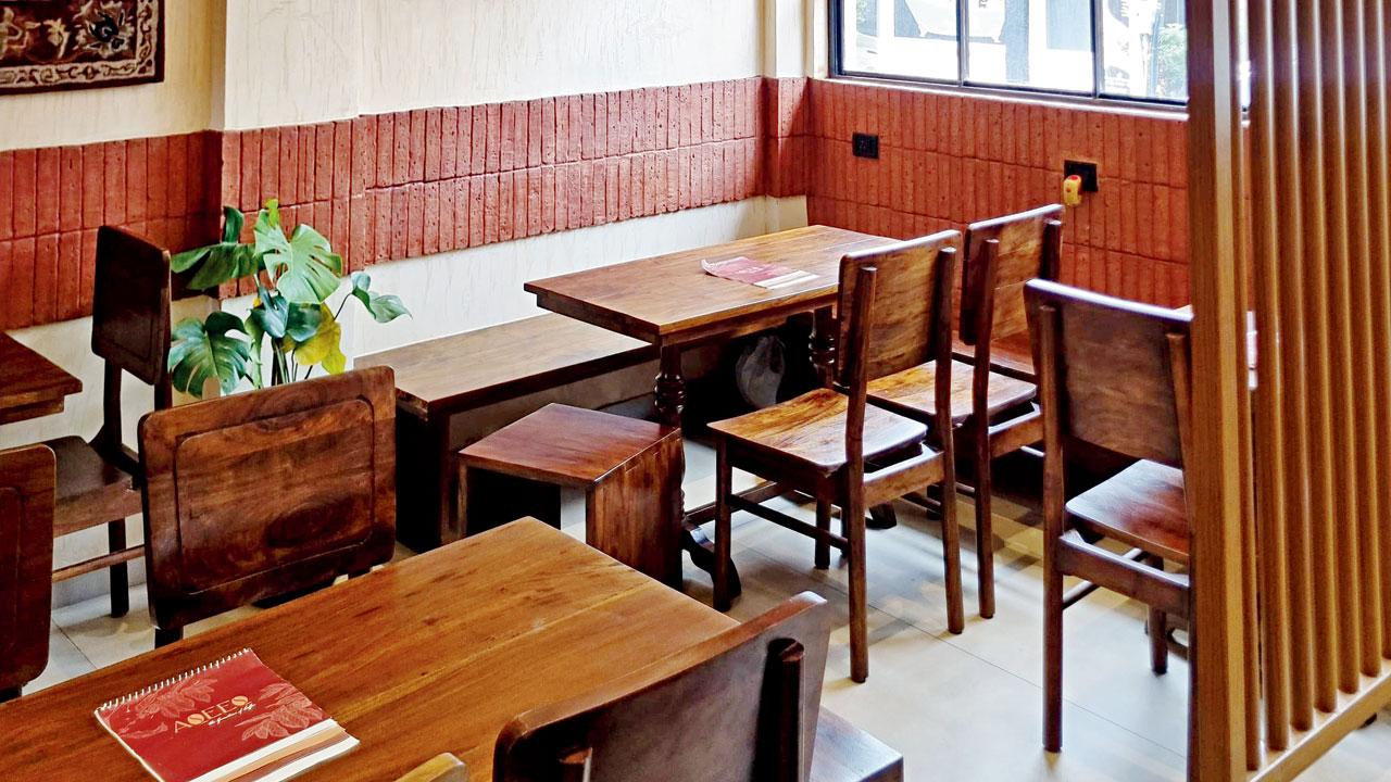 The interiors of the new café