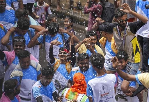 Govindas celebrate Dahi Handi in Mumbai on Day 2 of the festivities on Tuesday