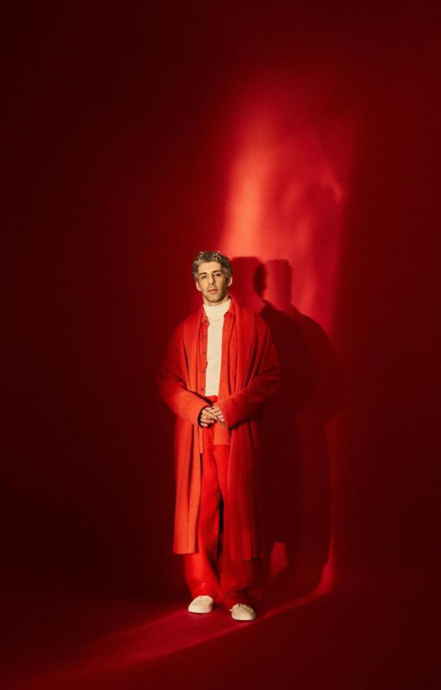 In this look, Sarbh wore a stylish red outfit