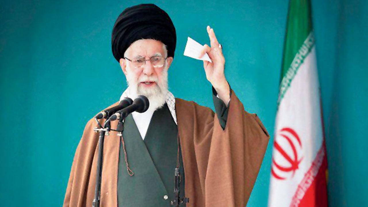 Iran’s Supreme Leader Ayatollah Ali Khamenei in Tehran. Pic/Twitter