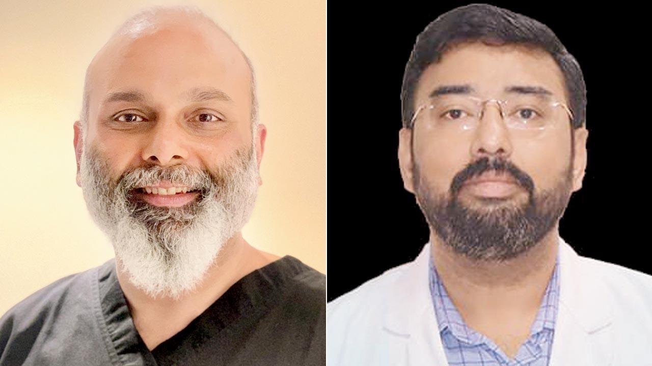 Dr Lancelot Pinto, Consultant Respirologist, PD Hinduja National Hospital and Medical Research Centre; (right) Dr  Prasanth Penumadu, HOD Surgical Oncology, Sri Venkateswara Institute of Cancer Care & Advanced Research