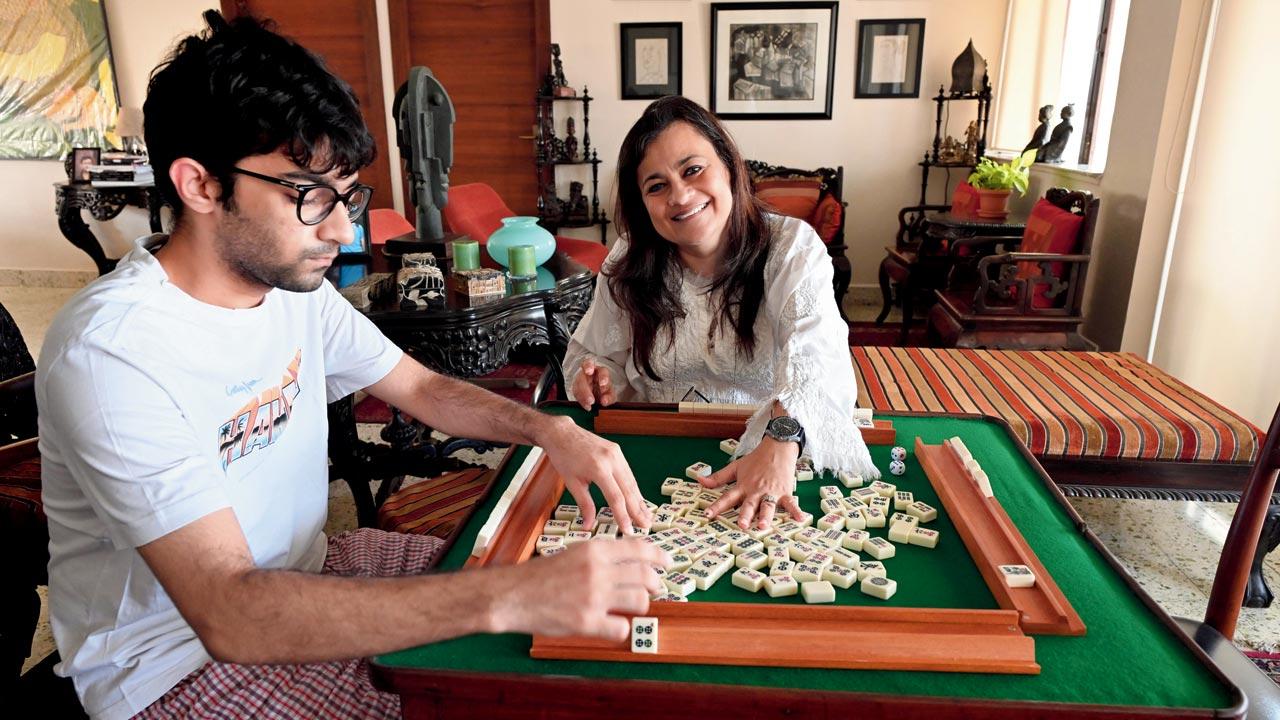 Mahjong teacher Ritu Jaggia says that Mahjong teaches you to “let go of certain tiles. There is a life lesson in learning to let go”. Pic/Sayyed Sameer Abedi