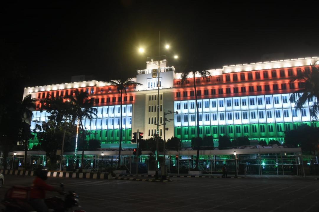 In Photos: Mantralaya building in Mumbai illuminated in tricolour ahead of I-Day