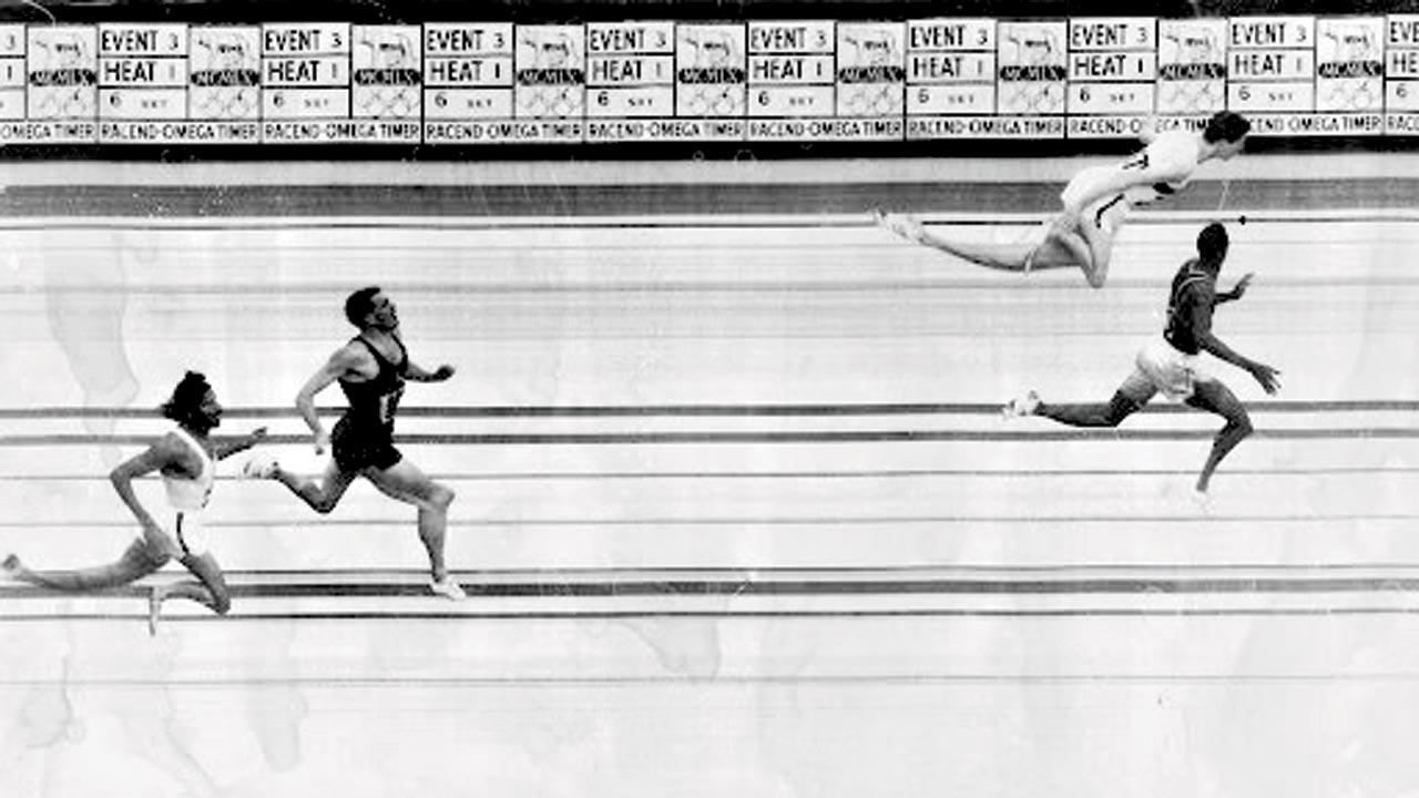 Milkha Singh (first from left) missed out on a third-place finish in the 400m event by 0.1 seconds at the 1960 Summer Olympics in Rome 