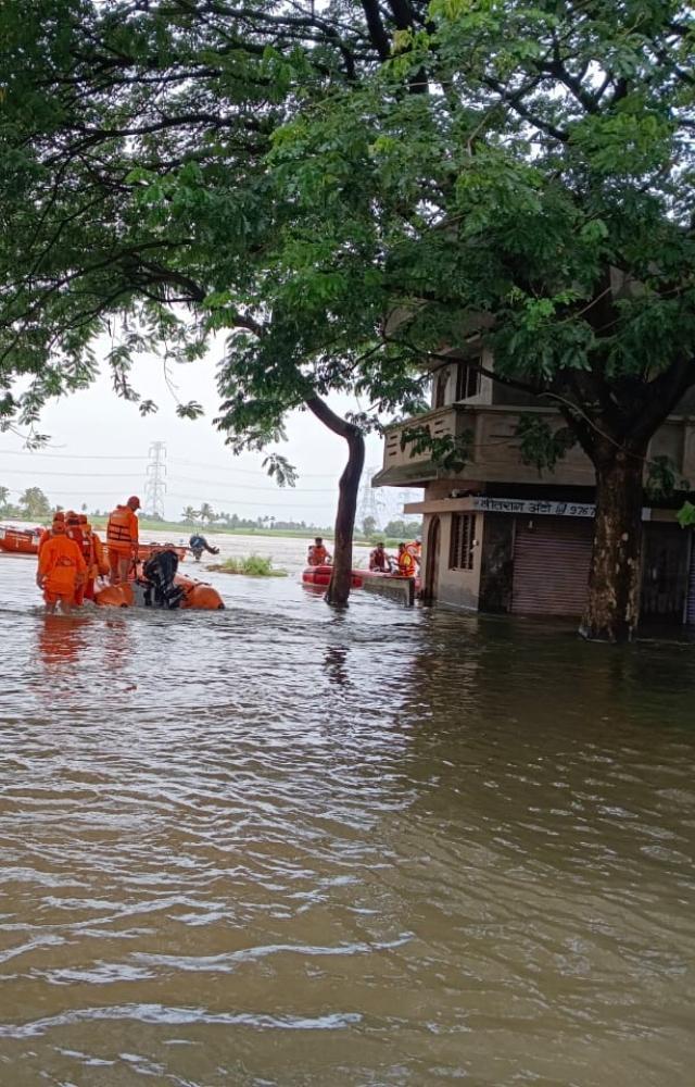 NDRF`s rescue operation in Kolhapur