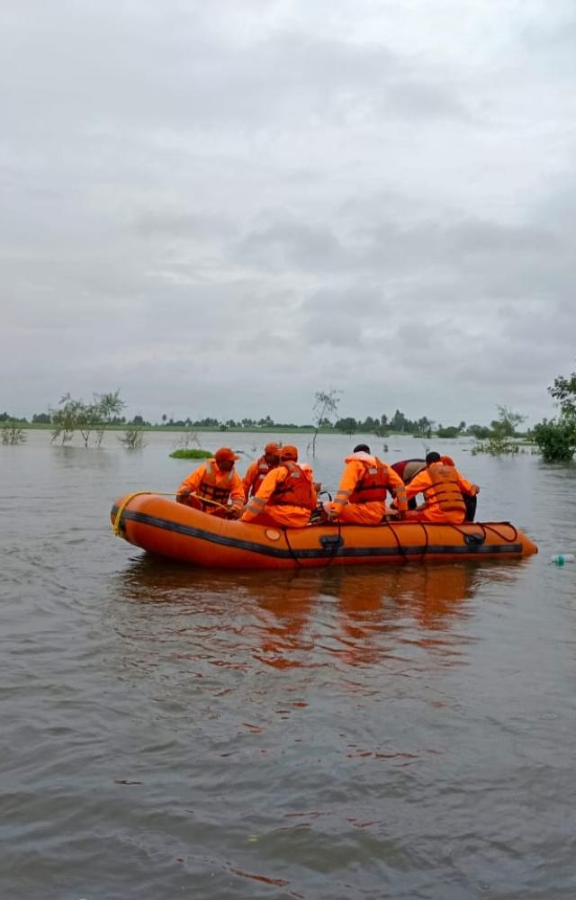 Five of the seven people were successfully rescued by local civilians, the official added