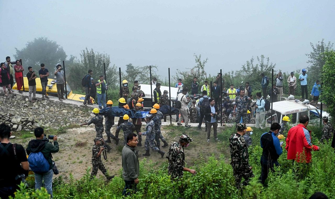 The bodies of four men and a woman were pulled from the wreckage, said Krishna Prasad Humagai, the government administrator of Nuwakot district