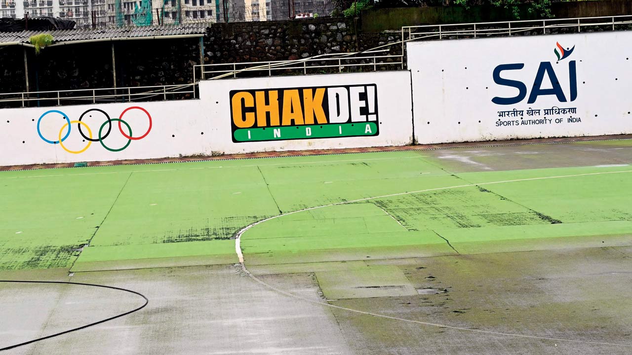 The hockey turf at the Kandivli centre